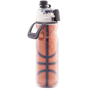O2COOL 20 oz Sports Water Bottle with Mist and Sip