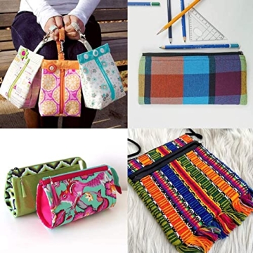 Outuxed 120 Mixed Nylon Coil Zippers for Sewing Crafts