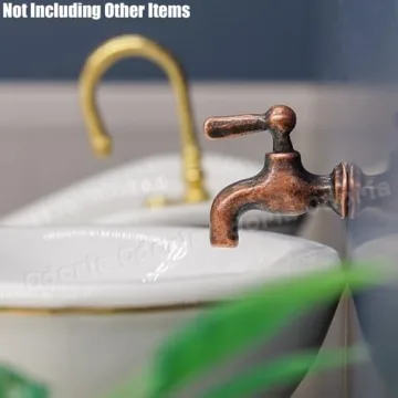 Odoria Miniature Faucets for Dollhouses - 4 Pack
