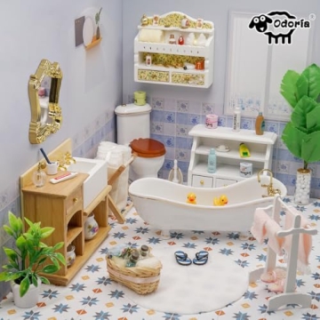 Odoria Miniature Faucets for Dollhouses - 4 Pack