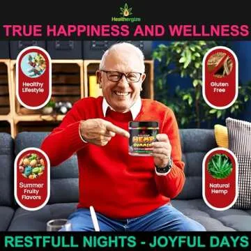 Hemp Gummies for Sleep and Relaxation-Calm, Discomfort, Fresh Fruity Flavors Relief-Extra Strength Peace and Rest Hemp Oil Gummy Bear Edibles-Made in USA-90 Bears