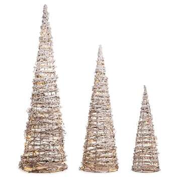Melrose International LED Twig Tree D?cor (Set of 3)