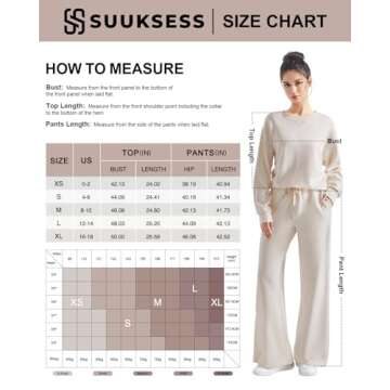 SUUKSESS Women Modal 2 piece outfits Oversized Sweatshirt Fall Lounge Set Wide Leg Pants Matching Sets (Black,S)