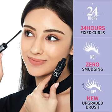 ETUDE Lash Perm Curl Fix Mascara #1 Black(21AD) | A curl fix mascara that keeps fine eyelashes powerfully curled up for 24 hours by ETUDE's own Curl 24H Technology