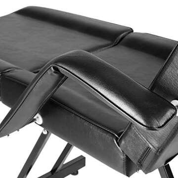 Artist hand Facial Bed Massage Table Adjustable Tattoo Chair W/Free Barber Bed Spa Chair Salon Massage Equipment Tattoo Bed Salon Chair with Tattoo Stool
