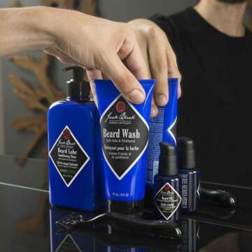 Jack Black Beard Wash for Men - Beard Wash and Conditioner for Men, Beard Conditioner for Men, Beard Softener for Men, Mens Beard Care Products, Beard Products for Men, Mens Beard Wash, Gifts for Men