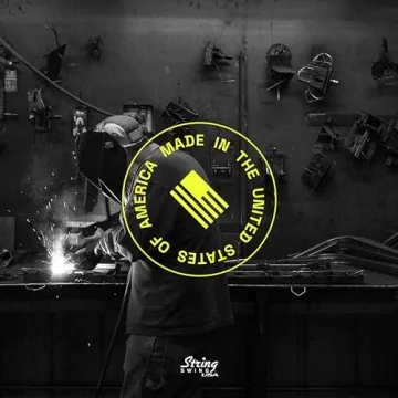 String Swing Guitar Wall Mount, Guitar Hanger, Wall Guitar Mount, Guitar Holder Hook for Wall, Fits All Size Guitars, Acoustic, Electric, Bass, Black Walnut Hardwood - Made in USA