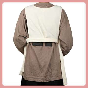 La La Pet® Adjustable Cat Carrier Apron with Double Layer Pocket Cat Sleeping Bag Pet Carrier Sling Kitten Carrier Bag Cat Carrier Pouch for Small Medium Sized Animals White