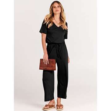 ANRABESS Women Summer Casual Jumpsuit with Pockets