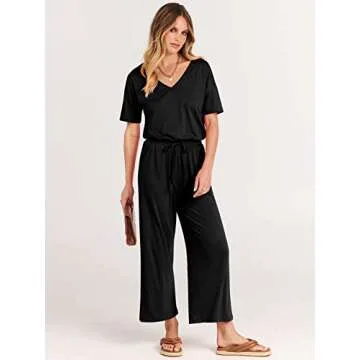 ANRABESS Women Summer Casual Jumpsuit with Pockets