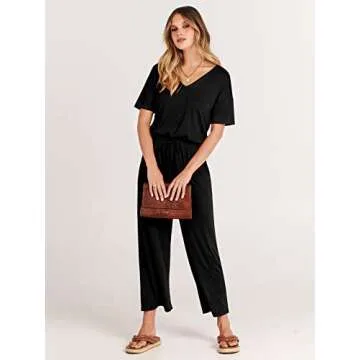 ANRABESS Women Summer Casual Jumpsuit with Pockets