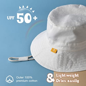 Baby Sun Hat for Toddlers - Adjustable Summer Bucket Hat