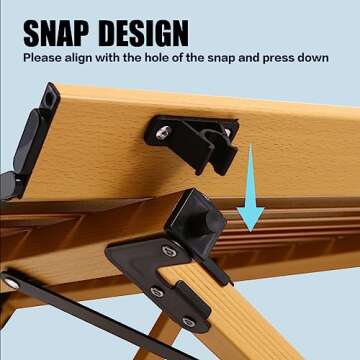 Lightweight Rollingsurfer Folding Camping Table for Outdoor Fun