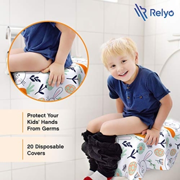 Relyo Extra-Large Disposable Toilet Seat Covers for Hygiene