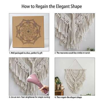 Macrame Wall Hanging - Boho Tapestry Room Decor