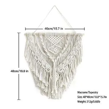 Macrame Wall Hanging - Boho Tapestry Room Decor