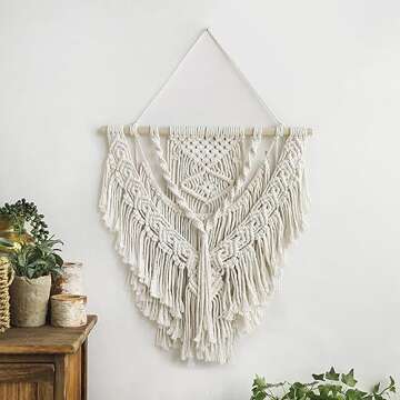 Macrame Wall Hanging - Boho Tapestry Room Decor