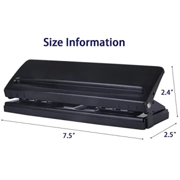 Adjustable 6-Hole Paper Puncher for Planner Pages
