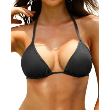 Tempt Me Women Black Triangle Bikini Top - Stylish Summer Swimwear