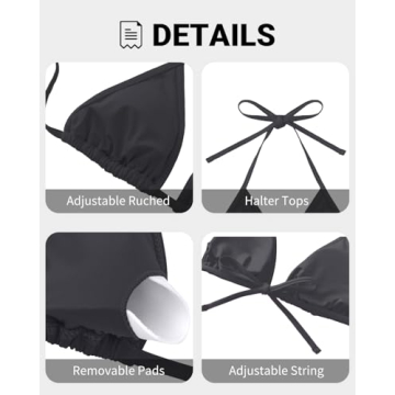Tempt Me Black Triangle Bikini Top for Summer Fun