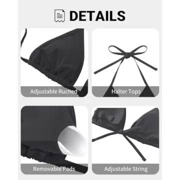 Tempt Me Black Triangle Bikini Top for Summer Fun