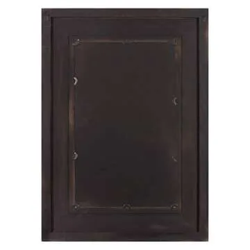 Patton Wall Decor 28x38 Indigo Moroccan Tile Framed Wall Mirror,Blue