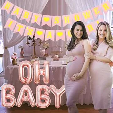 Girls Baby Shower Party Decorations It’s A Girl Baby Shower Decorations Kit with It’s A Girl Banner Tissue Paper Pompoms Lanterns Honeycomb Balls