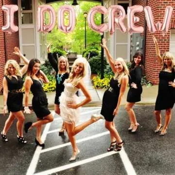 I Do Crew Balloons Rose Gold I Do Engagement Party Banner Bride To Be/Miss to Mrs/We are Engaged/Bridal Shower/Just Married/Bachelorette/Wedding Happy Anniversary Party Supplies Decorations