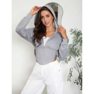 Stylish Verdusa Women's Crop Hoodie for Active Living