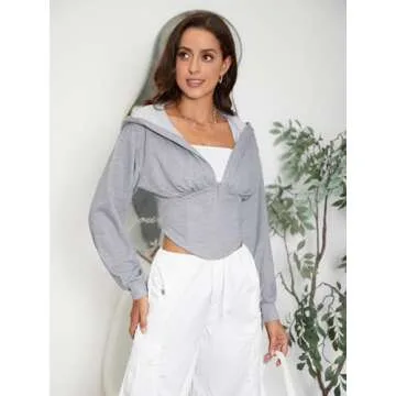 Stylish Verdusa Women's Crop Hoodie for Active Living
