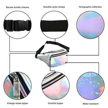 Holographic Fanny Pack - Stylish & Functional for All