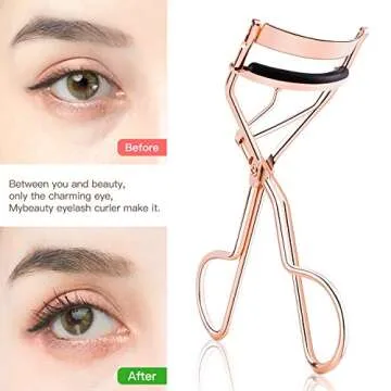 Professional Eyelash Curler with Silicone Pads