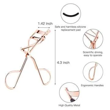 Professional Eyelash Curler with Silicone Pads