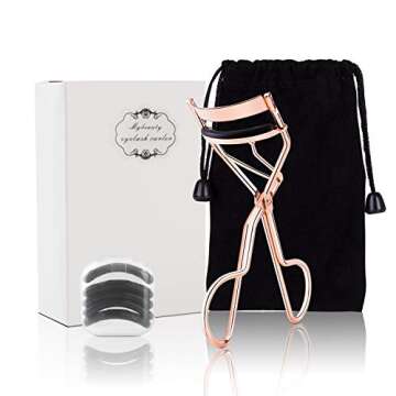 Professional Eyelash Curler with Silicone Pads