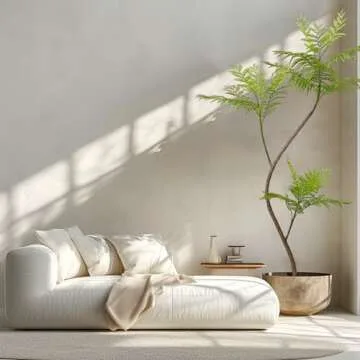 AfanD Artificial Jacaranda mimosifolia Tree, 59in Tall Fake Plants Artificial Umbrella Plants for Indoor, Fake Trees for Office Home Living Room Floor Patio Greening Porch Decor