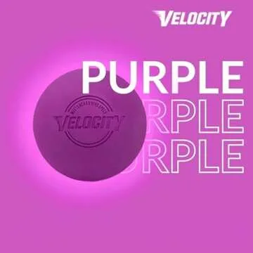 Velocity Massage Lacrosse Ball for Muscle Knots, Myofascial Release, Yoga & Trigger Point Therapy - ...