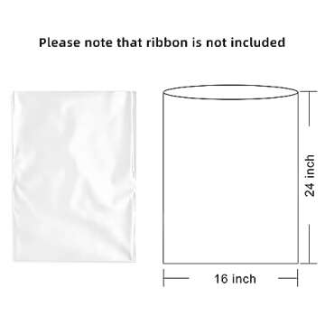 Morepack 20 Pcs Cellophane Bags 16x24 Inch for Gift Baskets