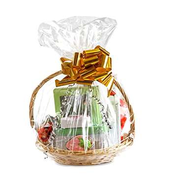 Morepack Cellophane Bags for Gift Baskets 20 Pcs