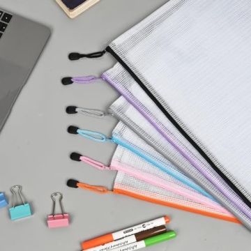 Krvyrn Zipper Pouches - 12 Large Waterproof Storage Bags