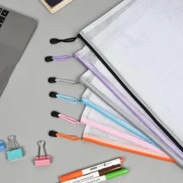 Krvyrn Zipper Pouches - 12 Large Waterproof Storage Bags