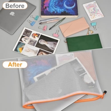 Krvyrn Zipper Pouches - 12 Large Waterproof Storage Bags