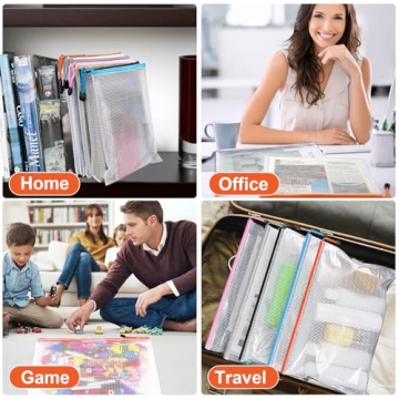 Krvyrn Zipper Pouches - 12 Large Waterproof Storage Bags