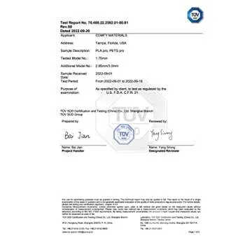 Certified Food Grade Matte Pastel PLA+ 3D Printer Filament - CARBON by Comfy Materials - Lab Tested FDA Compliant Food Safe, 1.75mm, 1kg, Accuracy: +/- 0.02 (Rainbow)