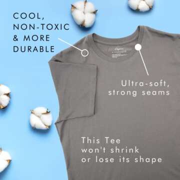 Organic Signatures Soft Crewneck Organic Cotton Tee for Men