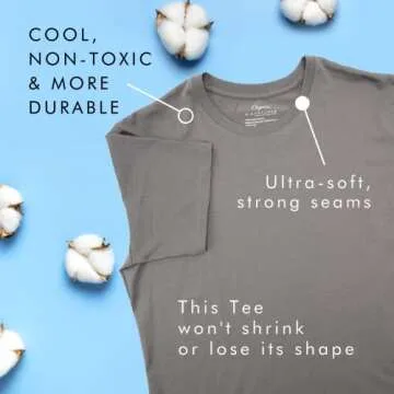 Organic Signatures Soft Crewneck Organic Cotton Tee for Men
