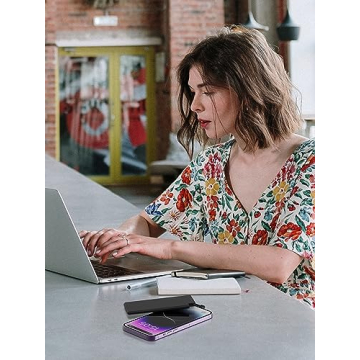 Auskang Slim Portable Charger with Built-in Cable for iPhone