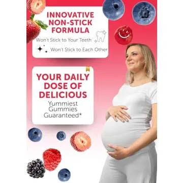 Lunakai USA Made Prenatal Vitamins with Iron & Folic Acid - Delicious Pregnancy Multivitamin Gummies for Women, 60 Count