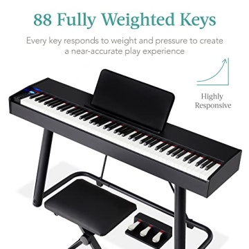 Best Choice 88-Key Weighted Digital Piano Set