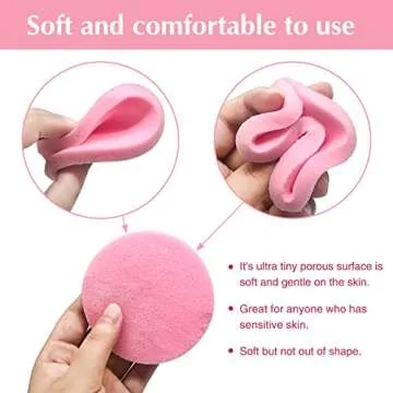 120 Facial Compressed Cleansing Sponges for Makeup Removal