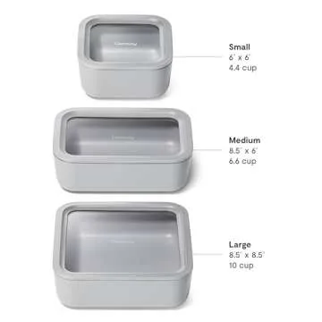 Caraway 3pc Non-Toxic Glass Food Storage Set